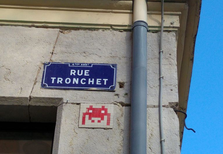 Space Invader, ONPC, Lyon, Street Art